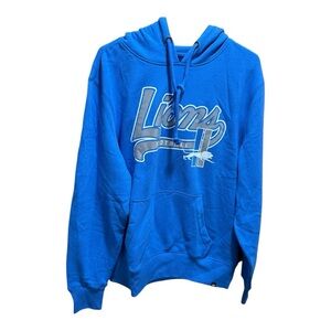 Detroit Lions ’47 Brand Blue Pullover Hoodie | Size Medium | NWT